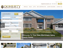 Tablet Screenshot of dohertyproperties.com